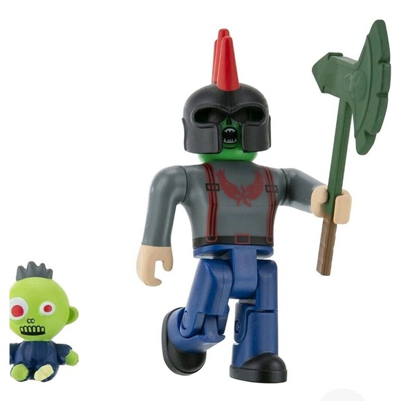 Roblox Avatar Shop Punk's Not Dead! Action Figure w/Zombie Plush Backpack Code - Picture 3 of 11
